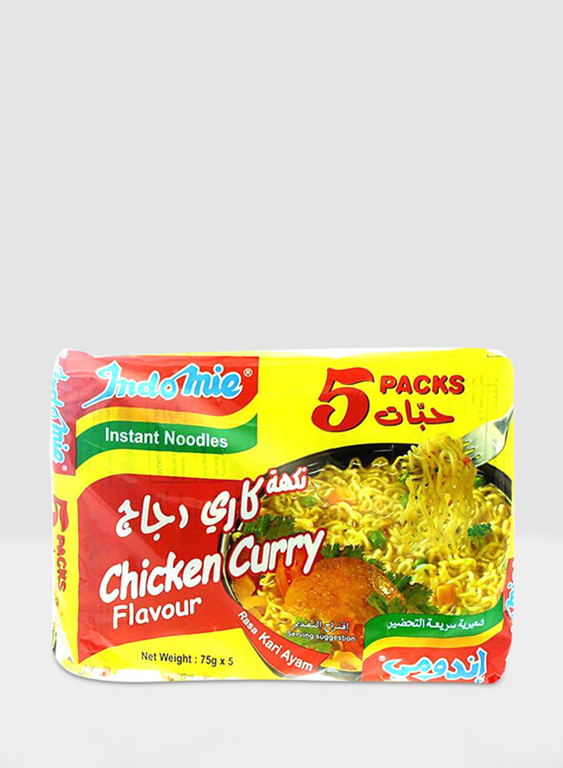Chicken Curry Flavour Instant Noodles 75g Pack of 5