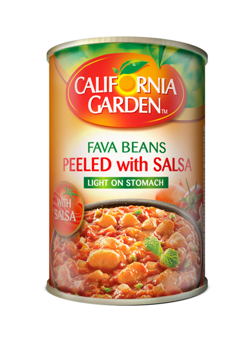 Canned Peeled Fava Beans With Salsa 450g