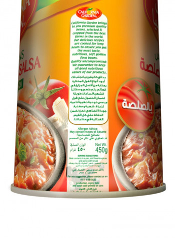 Canned Peeled Fava Beans With Salsa 450g