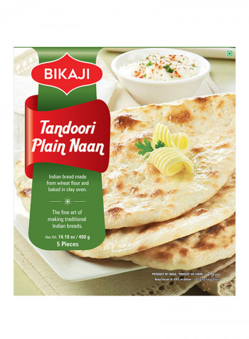 Tandoori Naan Plain 5 Piece 400g