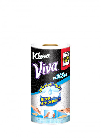 2 Ply Multi Purpose Kitchen Towel Rolls 90 Sheets White