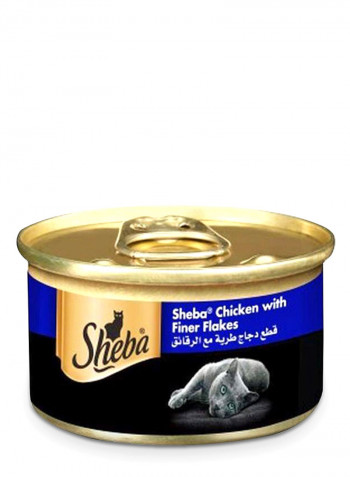 Chicken With Finer Flakes Wet Cat Food Can Multicolour 85g