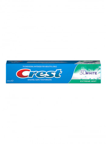 3D White Extreme Mint Toothpaste Blue/White 50ml
