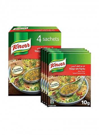 Salad Mixes Vinegar And Paprika 10g Pack of 4