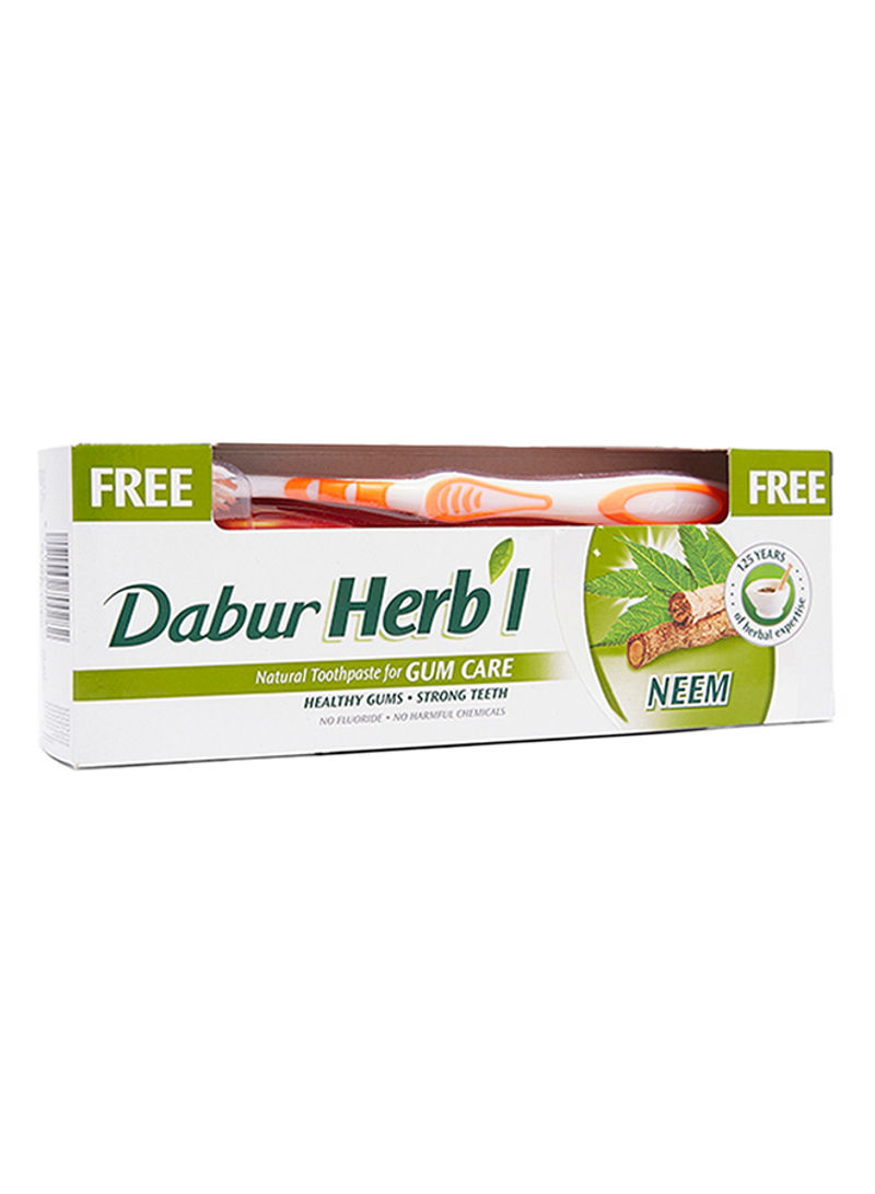 Herbal Natural Neem Toothpaste With Toothbrush 150g