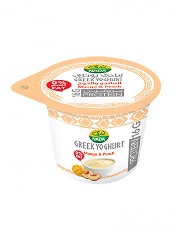 Mango And Peach Zero Fat Greek Yogurt 160g