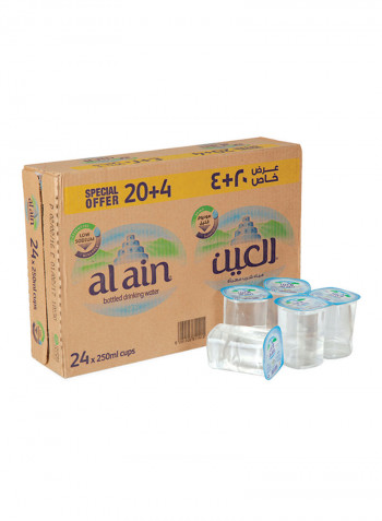 Bottled Drinking Water Cup 250ml Pack of 24