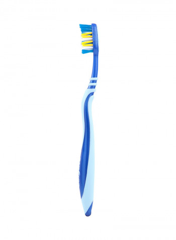 Zigzag Flexible + Tongue Cleaner Medium Toothbrush Multicolour