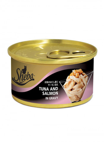 Tuna And Salmon In Gravy 85g