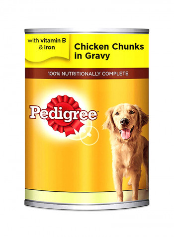 Chicken Chunks In Gravy Wet DogFood Can 400g