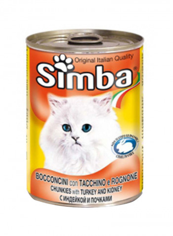 Chunkes With Turkey And Kidney Cat Food 415g
