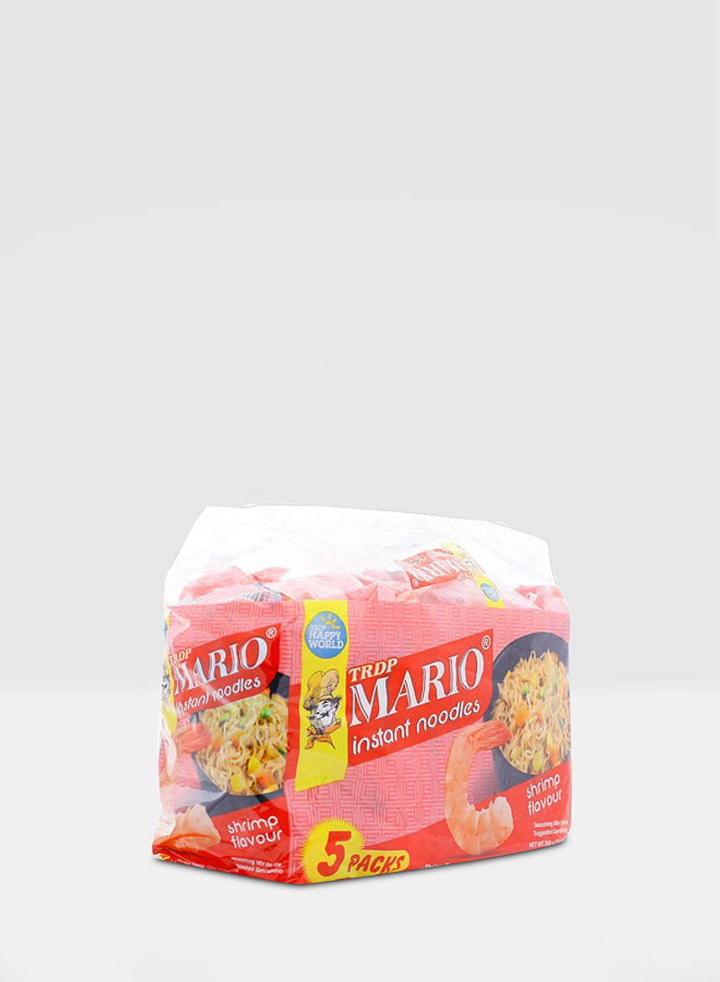 Pack Of 5 Mario Shrimp Flavour Instant Noodles 350g