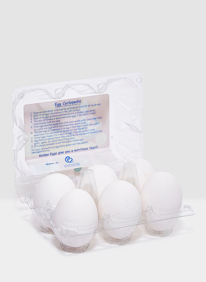 White Eggs Box 50g Pack of 6