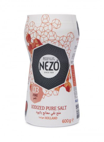 Iodized Pure Salt Plastic Bottle 600g