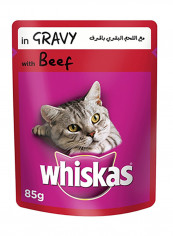 Tender Bites Beef in Gravy Wet Cat Food Pouch 85g