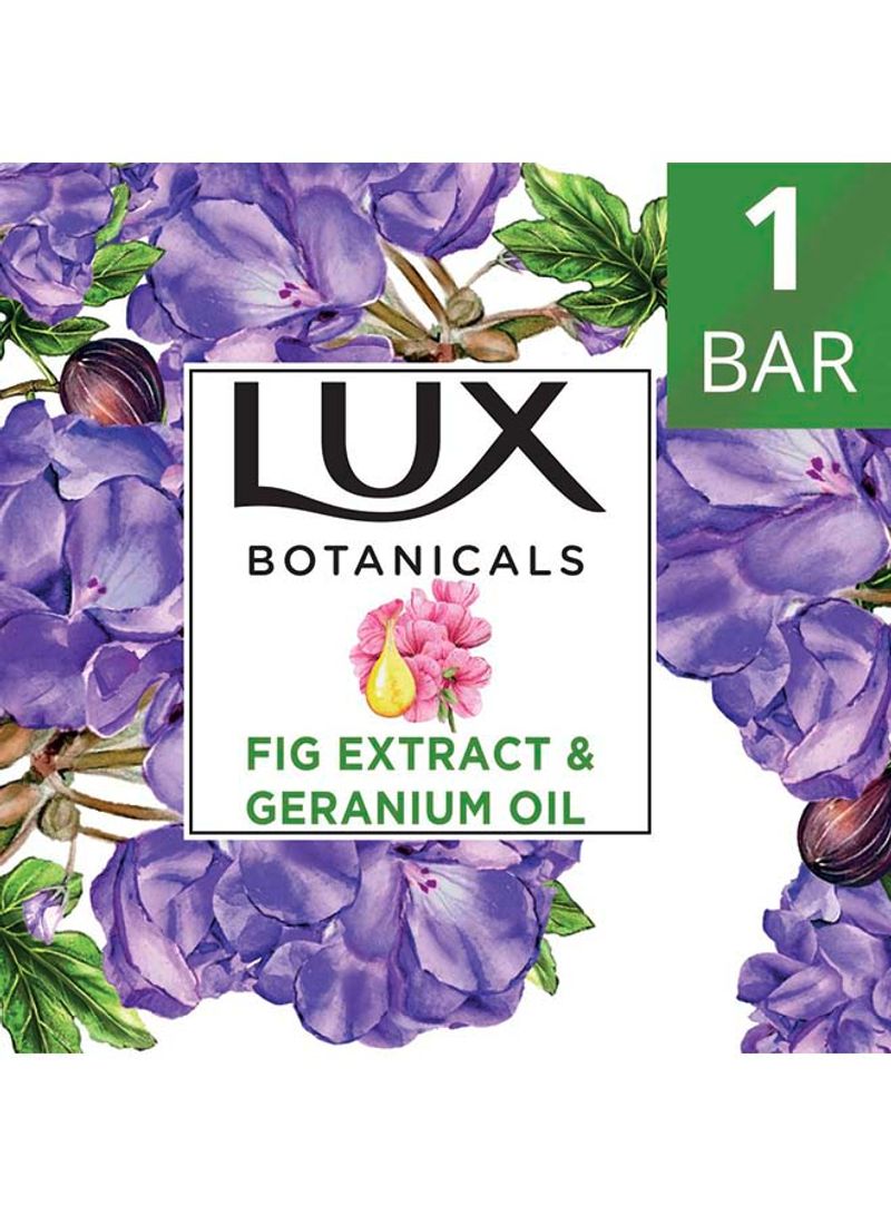 Botanicals Perfumed Bar Soap for Skin Renewal with Fig Extract And Geranium Oil 120g