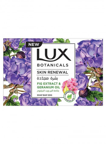 Botanicals Perfumed Bar Soap for Skin Renewal with Fig Extract And Geranium Oil 120g