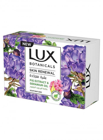 Botanicals Perfumed Bar Soap for Skin Renewal with Fig Extract And Geranium Oil 120g