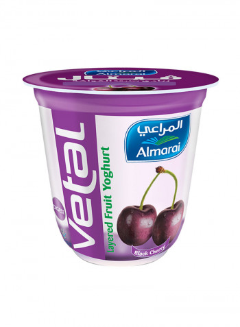 Vetal Black Cherry Layered Yoghurt 140g