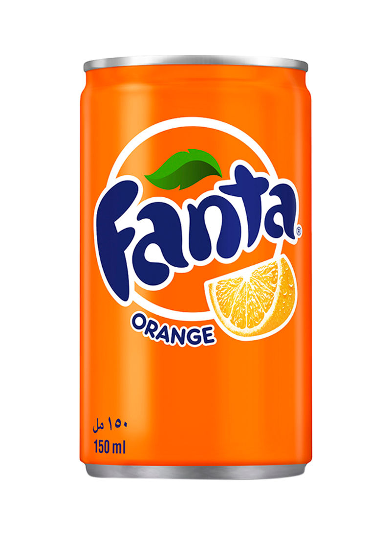 Orange Carbonated Soft Drink Can Orange 150ml