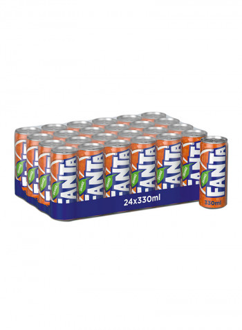 Orange Carbonated Soft Drink Can 330ml