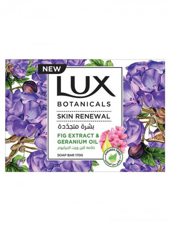 Botanicals Perfumed Bar Soap for Skin Renewal with Fig Extract and Geranium Oil 170g