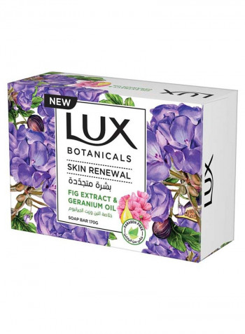 Botanicals Perfumed Bar Soap for Skin Renewal with Fig Extract and Geranium Oil 170g