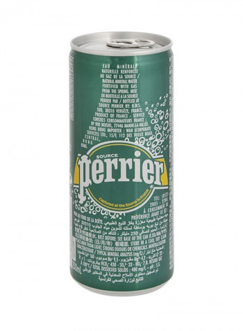 Carbonated Natural Mineral Water Slim Can 250ml
