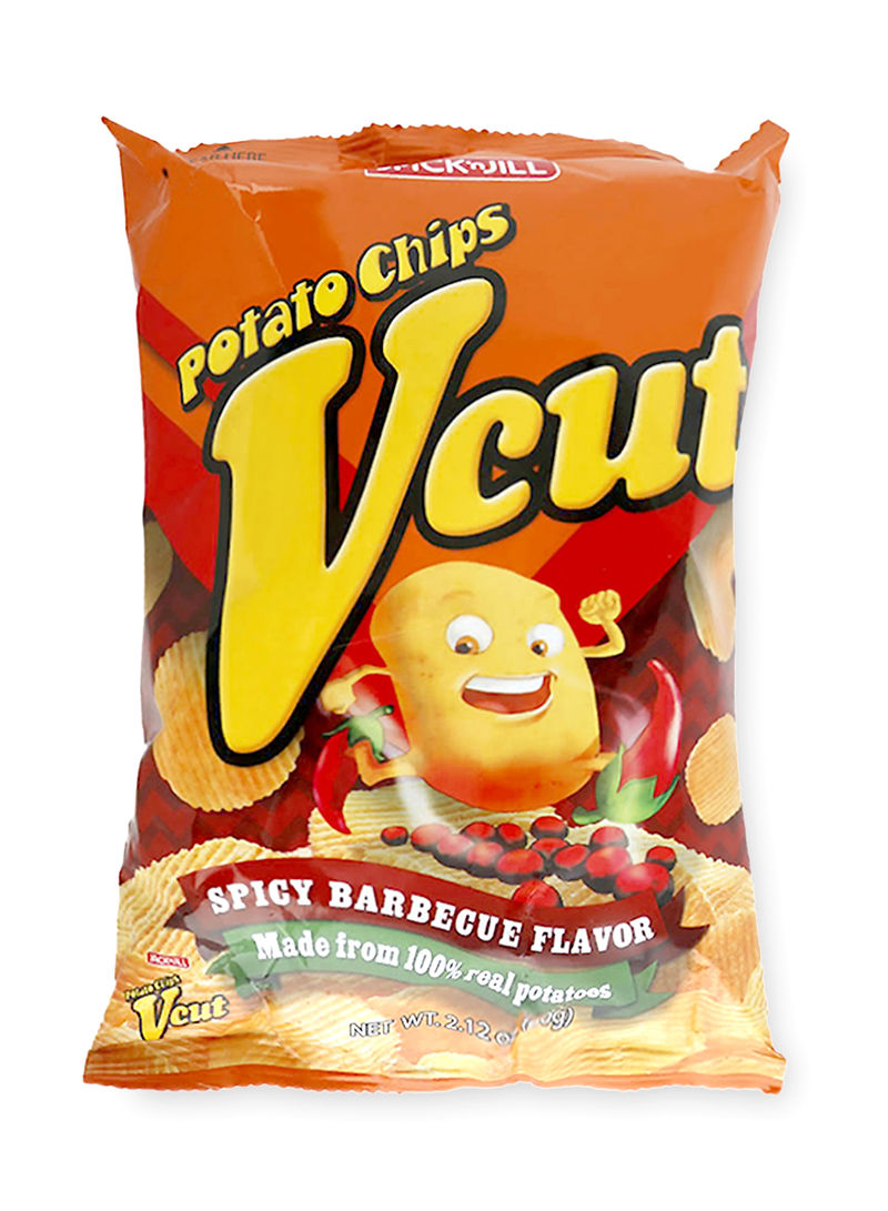 Vcut Potato Spicy Barbecue Flavor Chips 60g