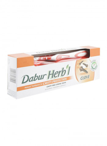 Natural Toothpaste For Cavity Protection With Toothbrush 150g