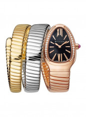 Women's Serpenti Tubogas Diamond Studded Analog Watch 102948 SP35BGDG.2T