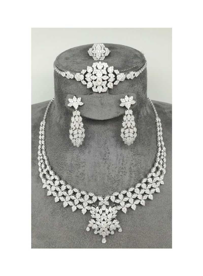 Natural Diamond Necklace Set