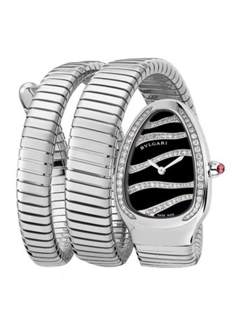 Women's Serpenti Tubogas Diamond Studded Analog Watch 102441