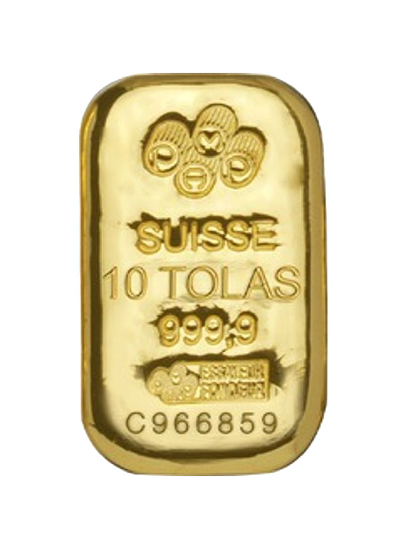 Suisse Pamp 24K (999.9) 10 Tola Gold Bar