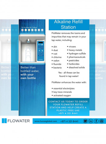 The Premium Alkaline Water Dispenser & Purifier FW-3000HBOE Blue/White