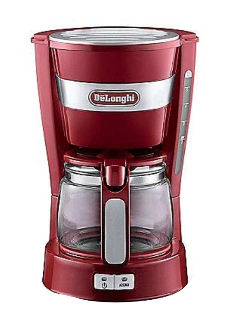 Filter Coffee Machine 1L 1 l ICM14011.R Red/Clear
