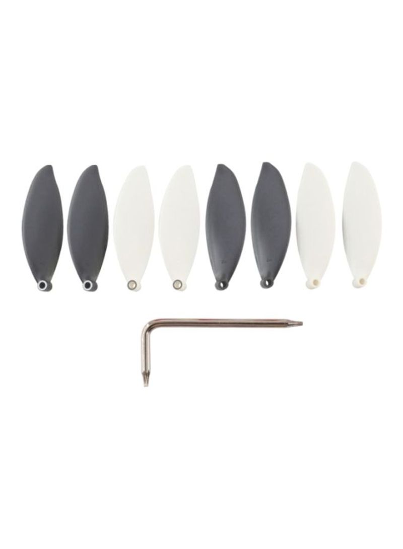 8Pc Replacement Props Blade Propellers For Parrot ANAFI Drone Black/White
