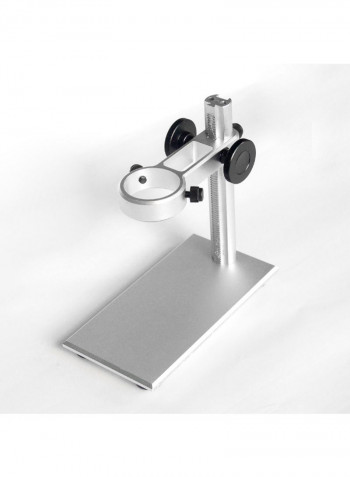 Multifunctional Aluminum Alloy Microscope Bracket 150 x 150 x 80millimeter Silver