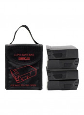1PC LI-PO Explosion-proof Fireproof Safe Bag Cover For DJI Mavic Series/Spark Black/Red