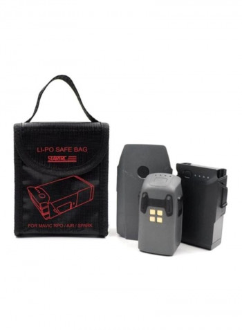 1PC LI-PO Explosion-proof Fireproof Safe Bag Cover For DJI Mavic Series/Spark Black/Red