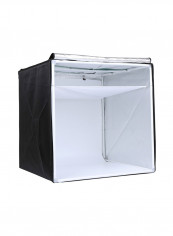Portable Photography Tent Table LED Light Box 600millimeter Black