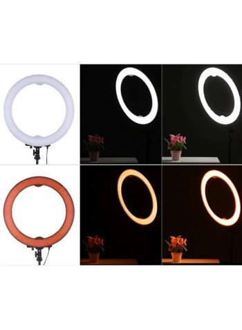 LED Photography Ring Light 52.5x48.4x10.5cm White/Black