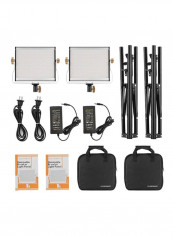 Portable LED Video Light Panel Kit Multicolour