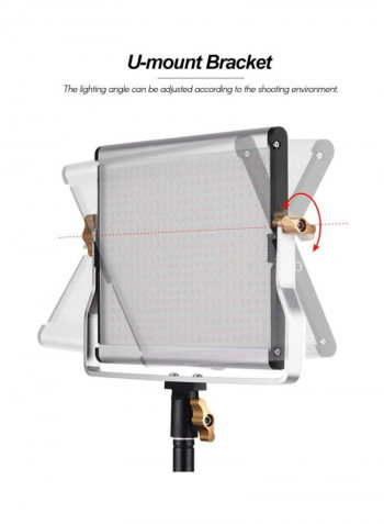 Portable LED Video Light Panel Kit Multicolour