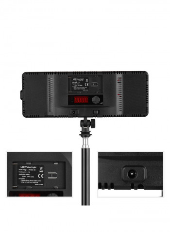 8-Piece Photography Light And Stand Kit Black/White
