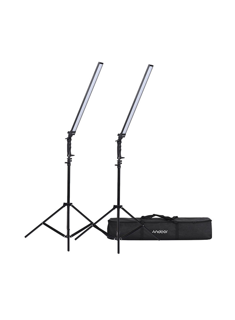 Photography Studio LED Dimmable Lighting Kit Multicolour