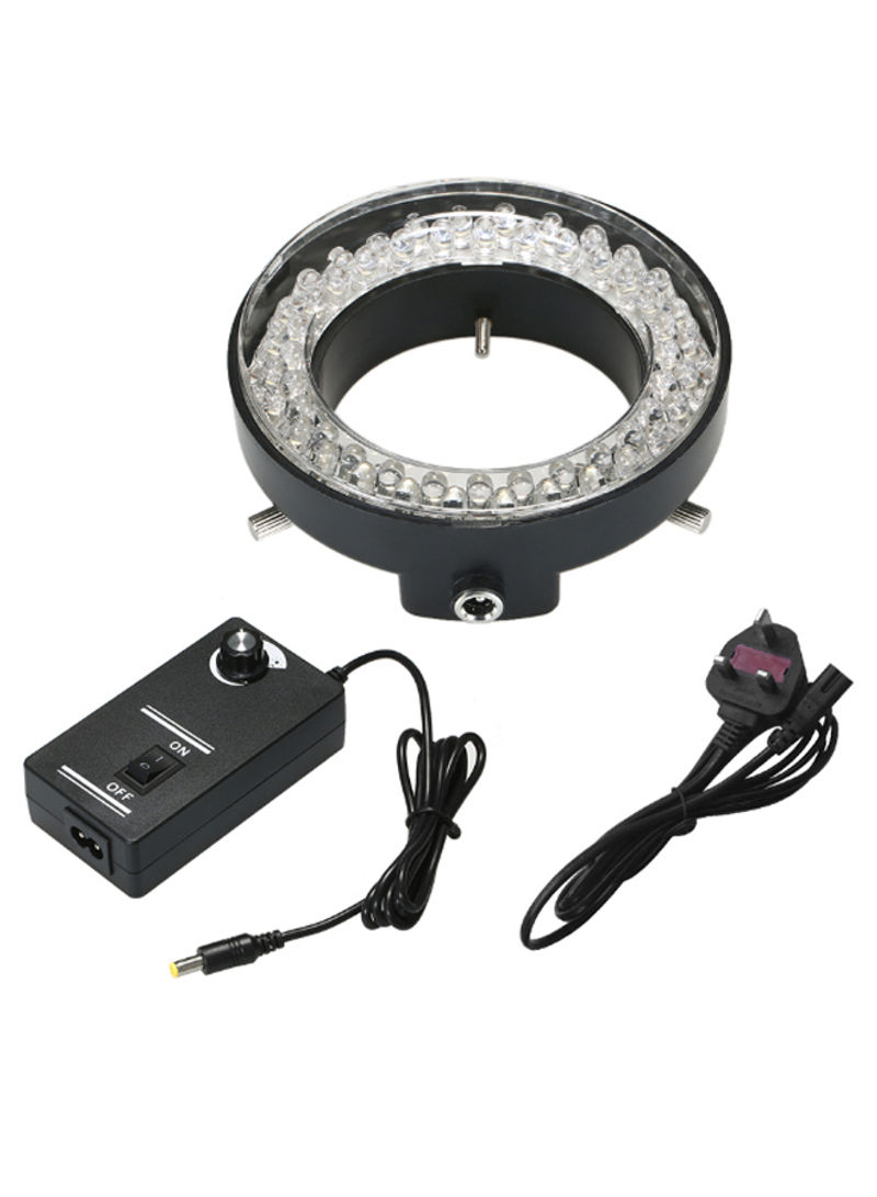 Adjustable LED Ring Light Illuminator Lamp Black/Clear