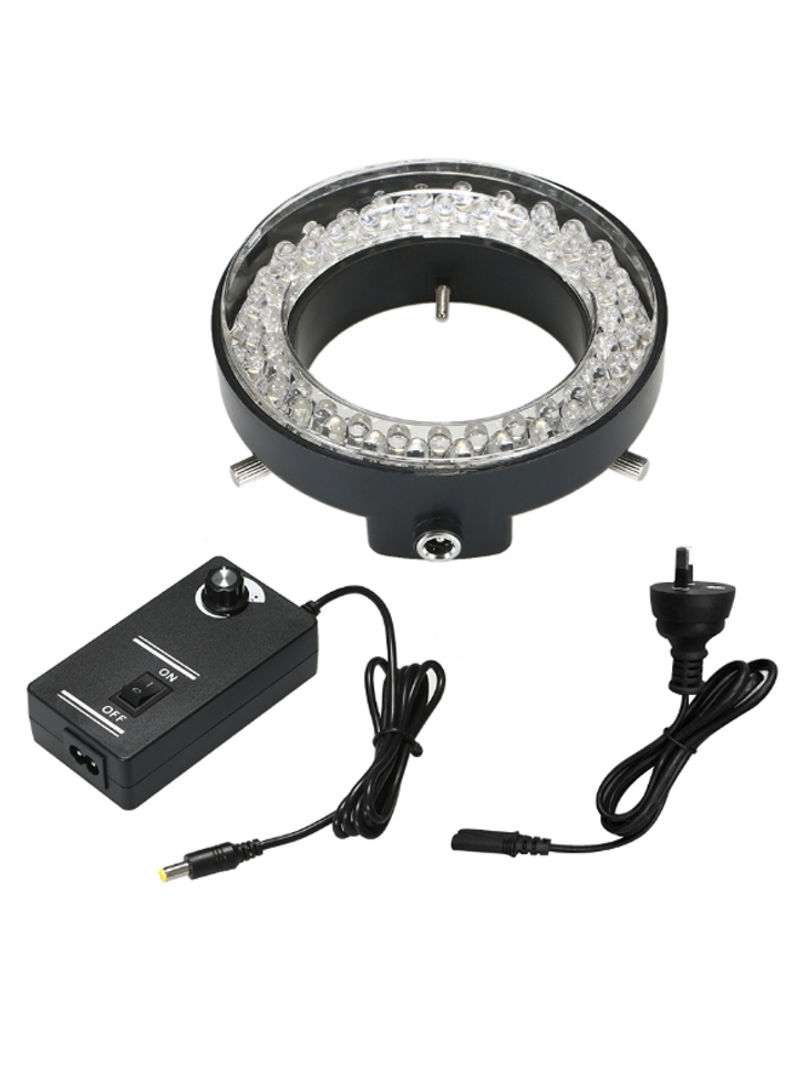 Adjustable LED Ring Light Illuminator Lamp Black/Clear