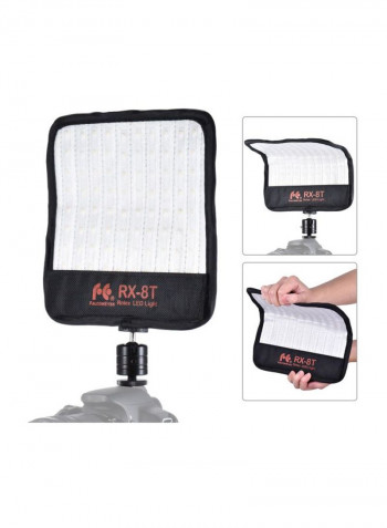 Dimmable LED Photography Light Set 21.8x0.5x21.3centimeter White
