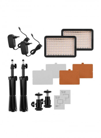 LED Video Light Kit Black